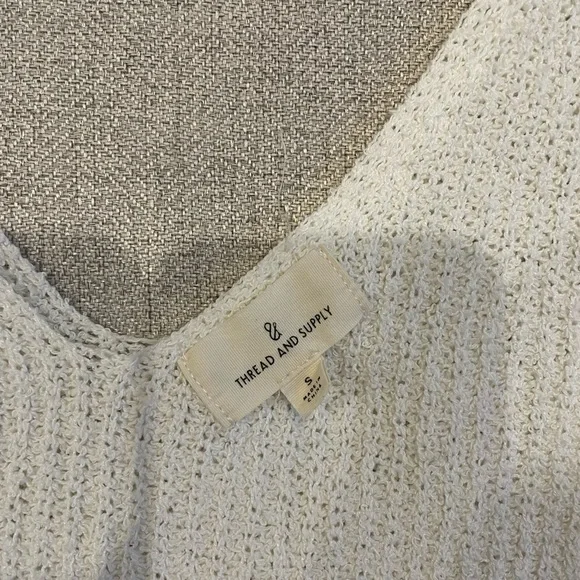 Thread & Supply Georgia sweater tank in white - Picture 9 of 10